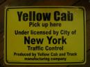 Yellow Cab プラスチックサイン