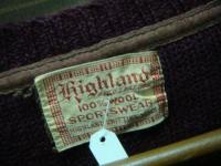 Highland ウールセーター　vintage 50's～