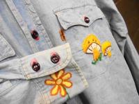 Levi's デニム ウエスタン　刺繍入　長袖シャツ　ヴィンテージ　70's頃