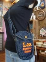 Lee Vintage Style チェーン刺繍　ミニショルダーバッグ ブルー