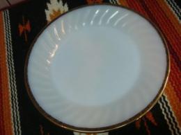 f742　ゴールドリム サラダプレート