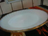 f742　ゴールドリム サラダプレート