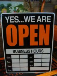 プラサイン　OPEN/CLOSED　ラージサイズ