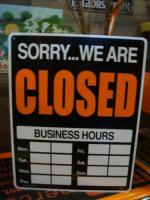 プラサイン　OPEN/CLOSED　ラージサイズ