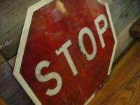STOP スチールサイン